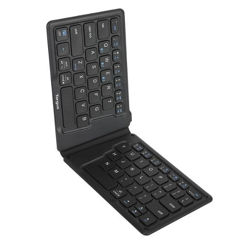 Targus - Ergonomic Foldable Bluetooth Antimicrobial Keyboard - Black