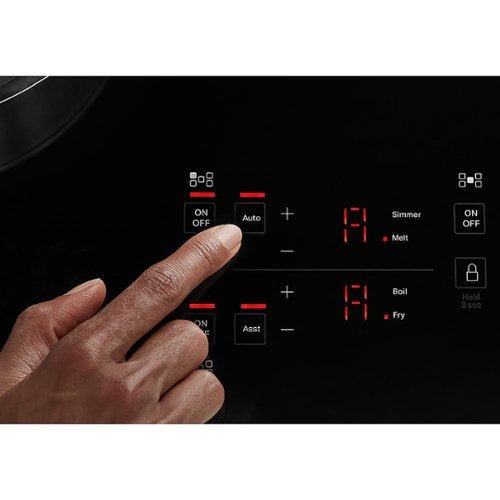 KitchenAid - 36 in. Wide 5 element Built-In Electric Induction Cooktop with Sensor Induction Technology - Black