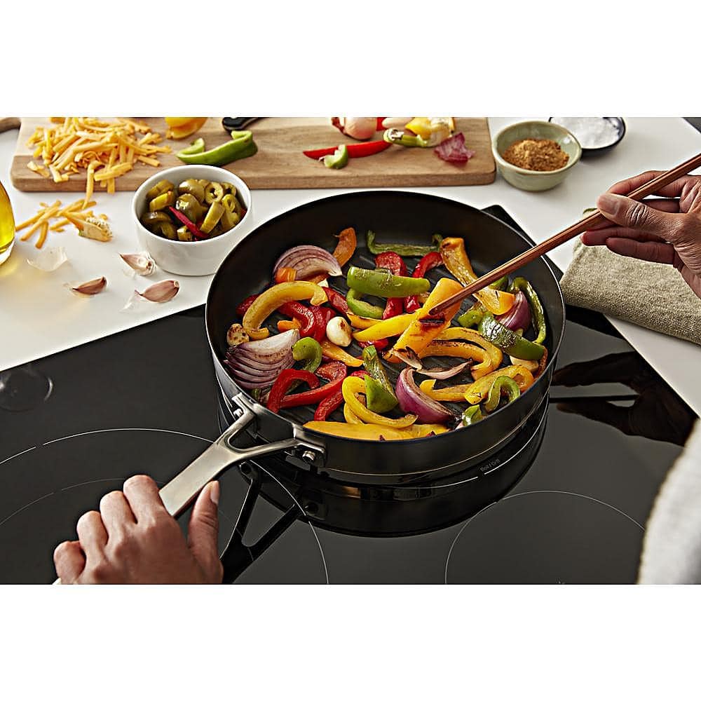 KitchenAid - 36 in. Wide 5 element Built-In Electric Induction Cooktop with Sensor Induction Technology - Black