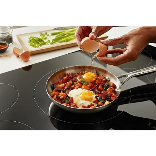 KitchenAid - 36 in. Wide 5 element Built-In Electric Induction Cooktop with Sensor Induction Technology - Black