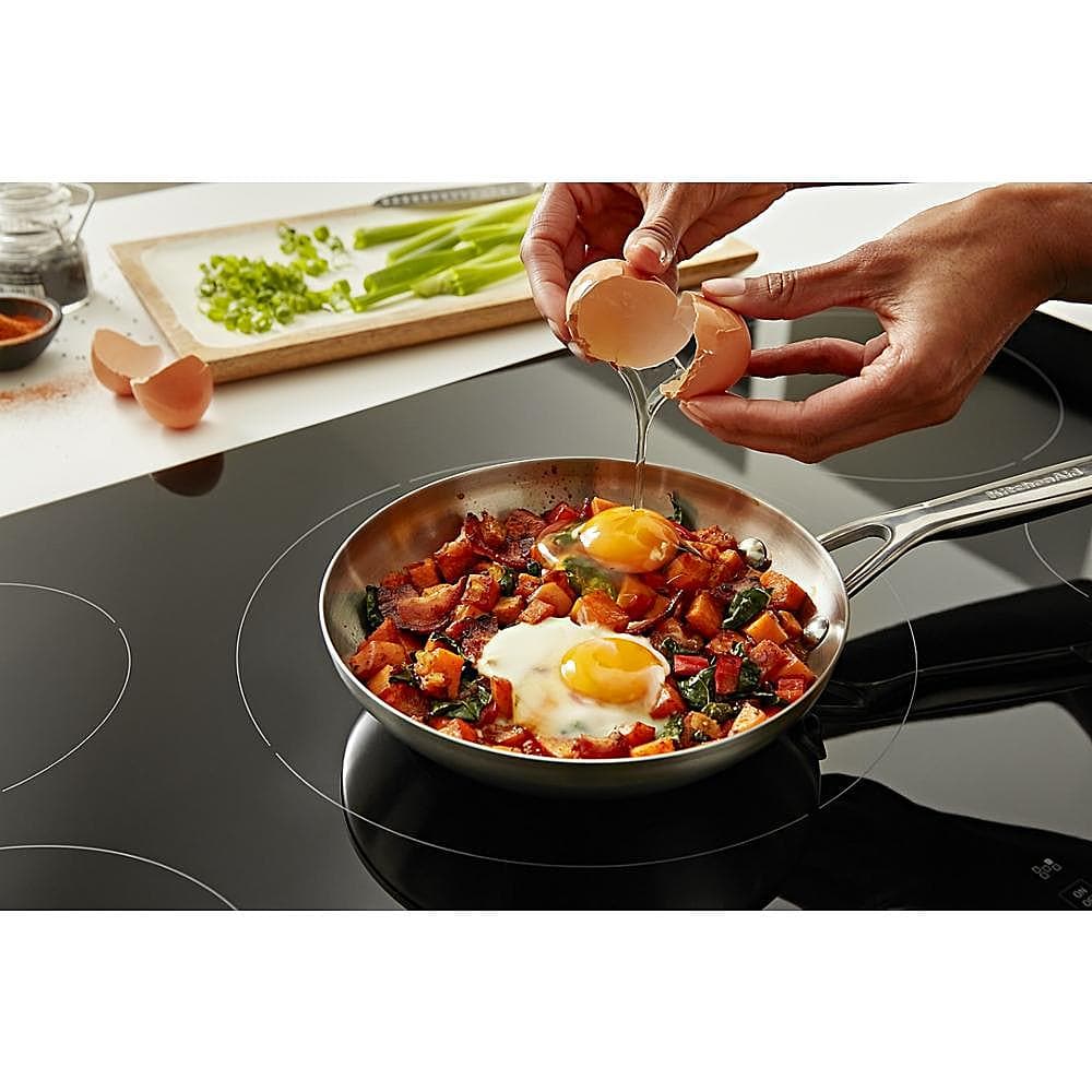 KitchenAid - 36 in. Wide 5 element Built-In Electric Induction Cooktop with Sensor Induction Technology - Black