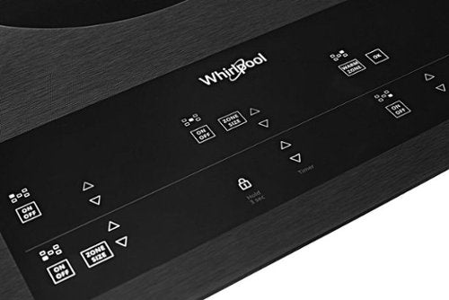 Whirlpool - 36 in. Wide 5 element Built-In Electric Cooktop with FlexHeat Triple Radiant Element - Black