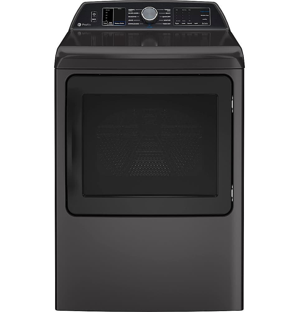 GE Profile - 7.4 Cu. Ft. Smart Electric Dryer with Steam, Sanitize Cycle and Sensor Dry - Gray