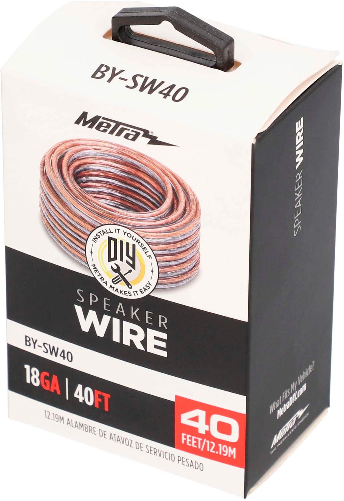 Metra - 40' Spool 18-Gauge Speaker Wire - Clear