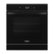 Whirlpool - 24" Built-In Single Electric Convection Wall Oven with Adjustable Self-Clean Cycle - Black