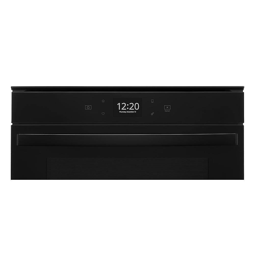 Whirlpool - 24" Built-In Single Electric Convection Wall Oven with Adjustable Self-Clean Cycle - Black