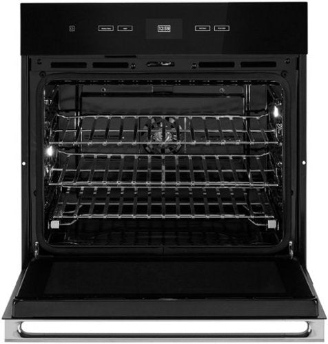 JennAir - 30" Built-In Single Electric Wall Oven - Floating Glass Black