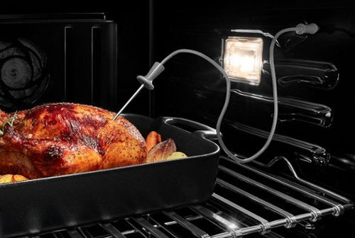 JennAir - 30" Built-In Single Electric Wall Oven - Floating Glass Black
