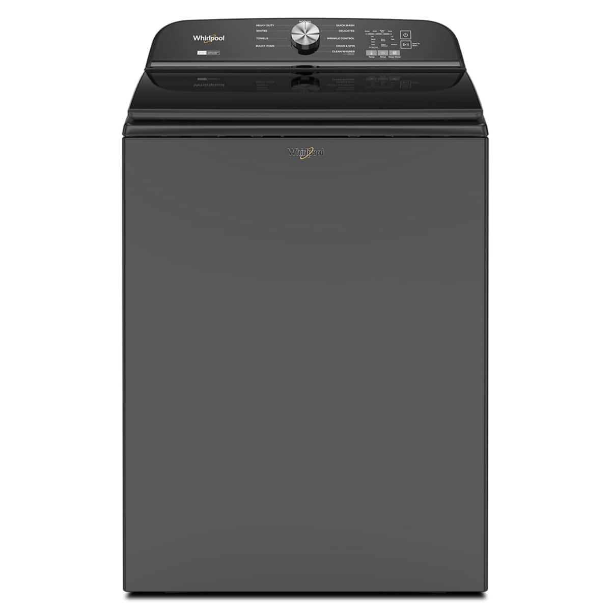Whirlpool - 5.3 Cu. Ft. High Efficiency Top Load Washer with 2 in 1 Removable Agitator - Volcano Black