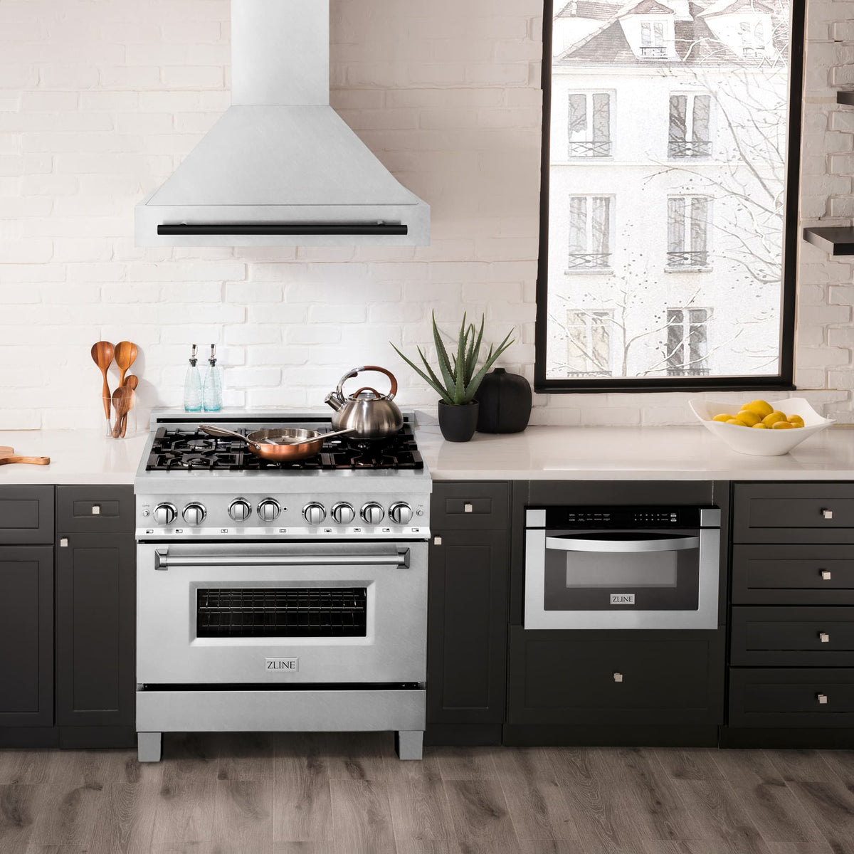 ZLINE Autograph Edition - 36 inches - Externally Vented - Wall Range Hood - Satin Stainless Steel