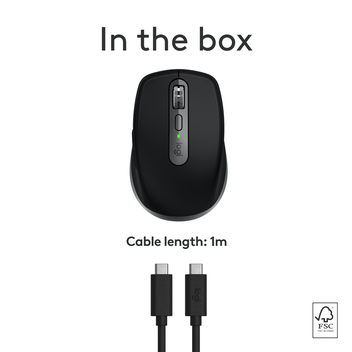 Logitech - MX Anywhere 3S for Mac Wireless Bluetooth Optical Fast Scrolling Mouse with Programmable Buttons - Wireless - Space Gray