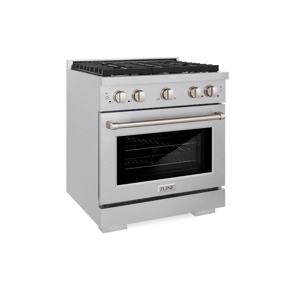 30 in. Wide 4 Burner ZLINE Paramount Gas Range Convection Oven (SGRS-30) - Stainless Steel