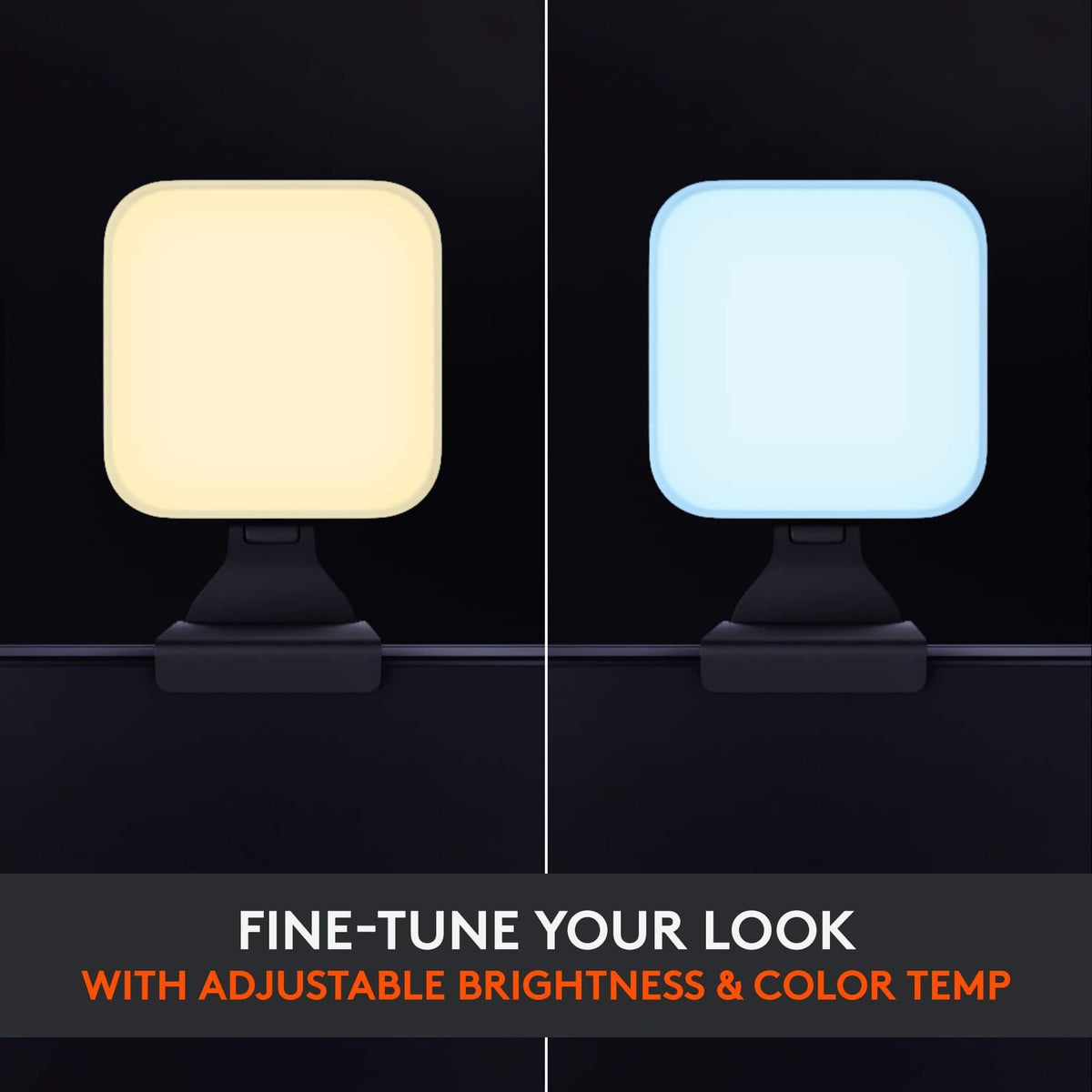 Logitech - Litra Glow Premium LED Streaming Light with TrueSoft, Adjustable mount and Desktop app control for PC/Mac - Graphite