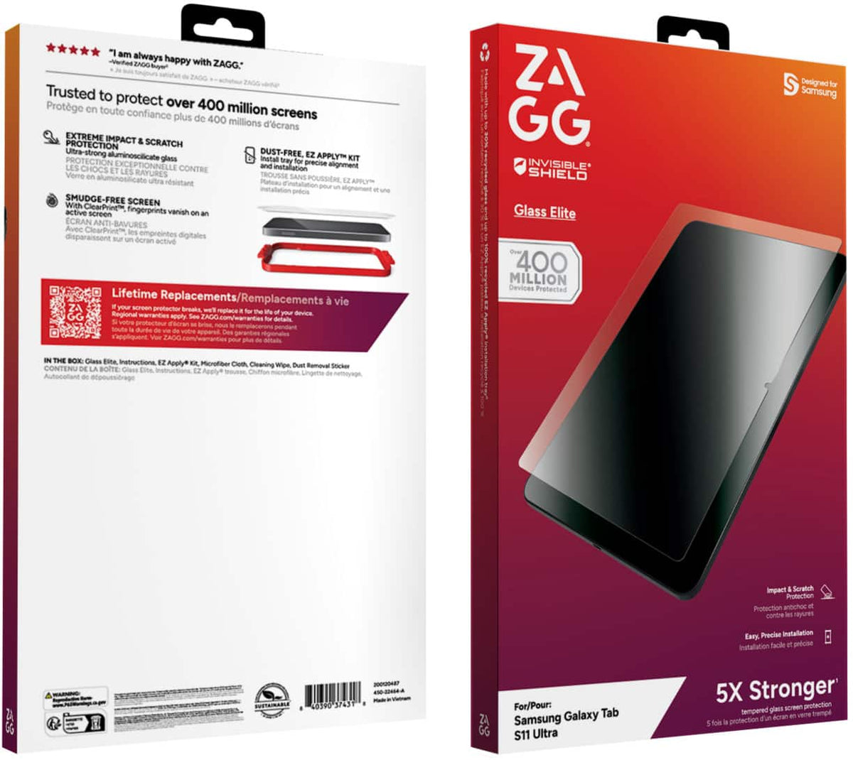 ZAGG - Galaxy Tab S11 Ultra, Galaxy Tab S12 Ultra - Clear