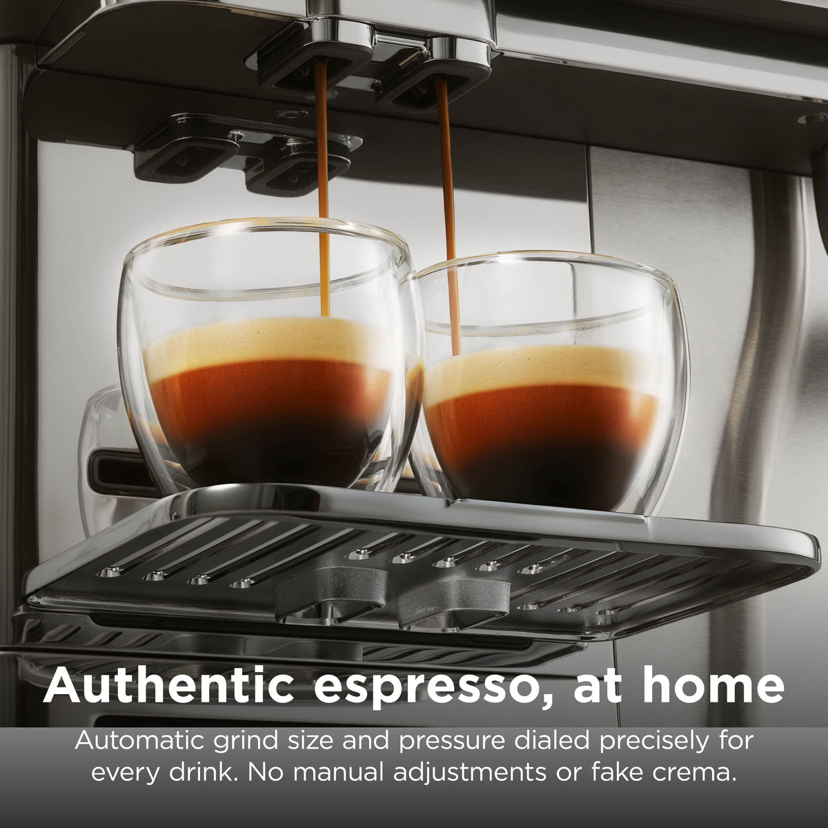 Ninja - AutoBarista Fully Automatic Espresso Machine & Frother, 10 Drink Presets, Built-In Grinder - Stainless Steel