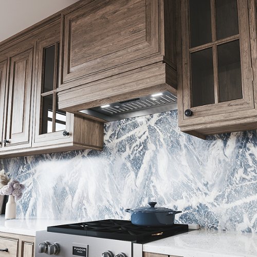 Zephyr - 34 inches - Convertible - Range Hood Insert - Stainless Steel
