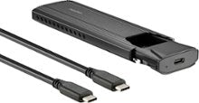 Insignia™ - M.2 NVMe to USB-C SSD Enclosure - Black