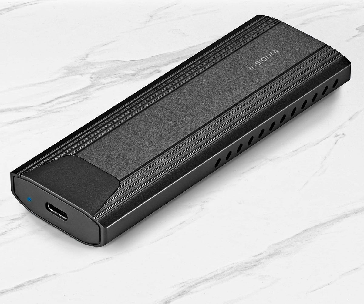 Insignia™ - M.2 NVMe to USB-C SSD Enclosure - Black