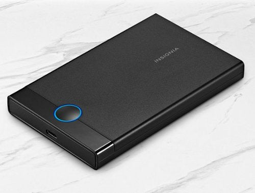 Insignia™ - 2.5" SATA to USB-C HDD Enclosure - Black