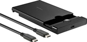 Insignia™ - 2.5" SATA to USB-C HDD Enclosure - Black