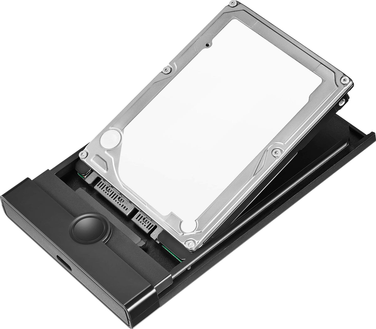 Insignia™ - 2.5" SATA to USB-C HDD Enclosure - Black