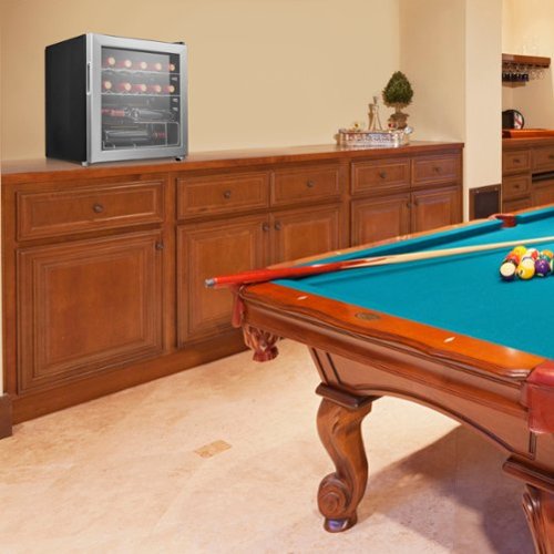 Insignia™ - 14-Bottle Wine Cooler with ENERGY STAR Certification - Stainless Steel