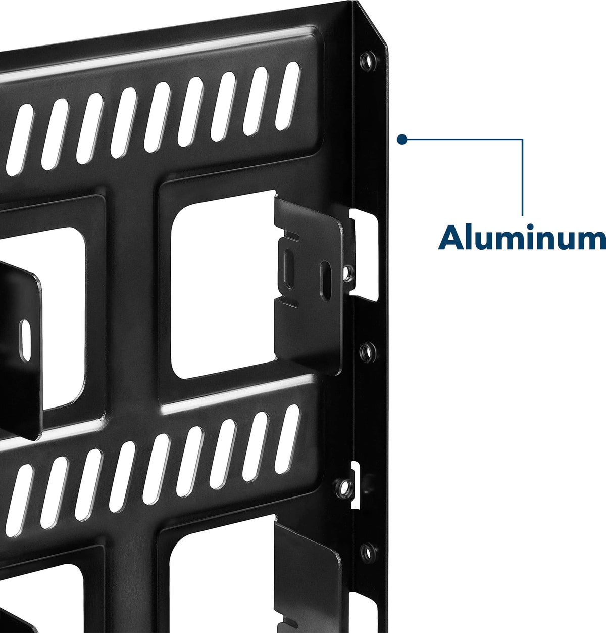 Insignia™ - Dual Drive Mount for 2.5” SATA, SSDs or Hard Drives - Black