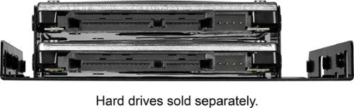 Insignia™ - Dual Drive Mount for 2.5” SATA, SSDs or Hard Drives - Black