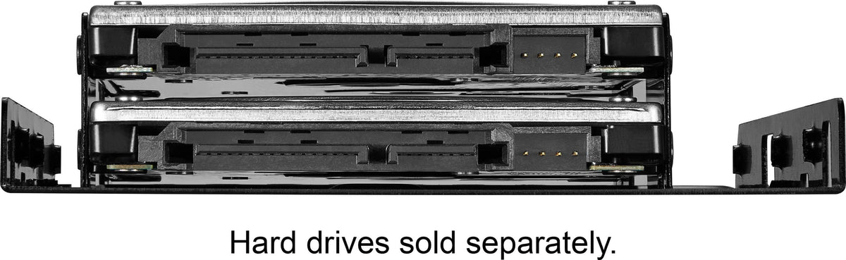 Insignia™ - Dual Drive Mount for 2.5” SATA, SSDs or Hard Drives - Black