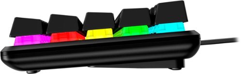 HyperX - Alloy Origins 65% Compact Wired Mechanical Red Linear Switch Gaming Keyboard with RGB Lighting - Black