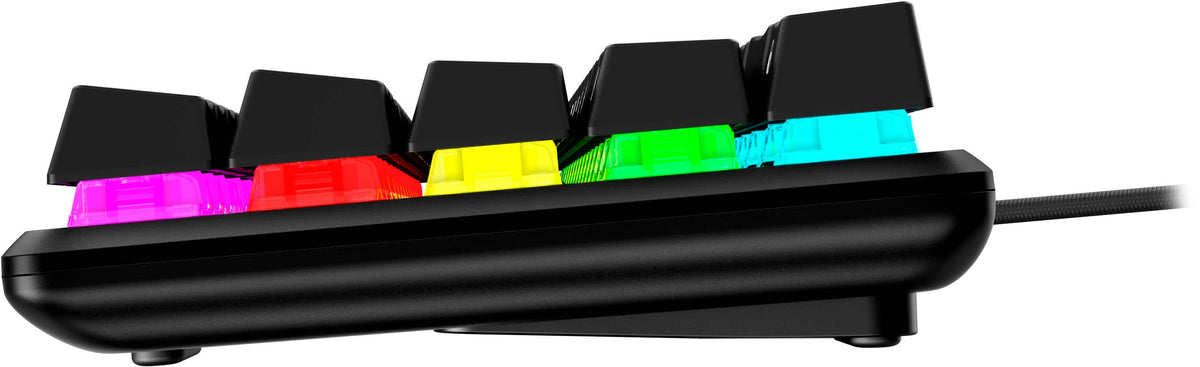 HyperX - Alloy Origins 65% Compact Wired Mechanical Red Linear Switch Gaming Keyboard with RGB Lighting - Black