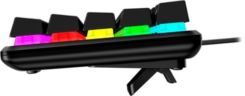 HyperX - Alloy Origins 65% Compact Wired Mechanical Red Linear Switch Gaming Keyboard with RGB Lighting - Black