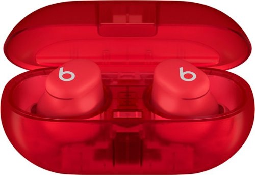 Beats - Geek Squad Refurbished Good - Solo Buds True Wireless Earbuds - Transparent Red