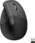 Logitech - Lift Vertical Wireless Optical Ergonomic Mouse with 4 Customizable Buttons - Wireless - Graphite