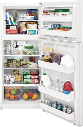 Frigidaire - 30 in. Wide 17.6 Cu. Ft. Top Freezer Refrigerator - White