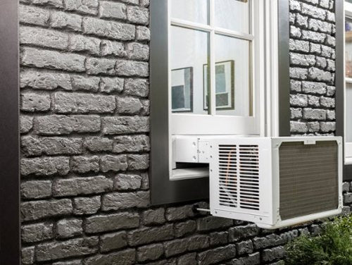 GE Profile - ClearView 350 Sq. Ft. 8,300 BTU Smart Ultra Quiet Window Air Conditioner - White