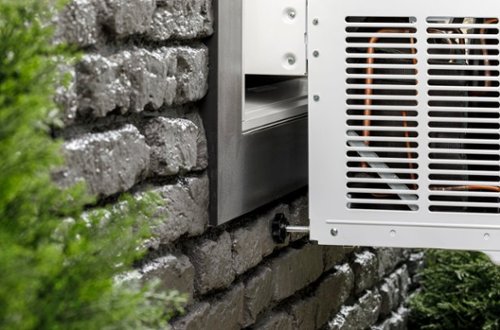 GE Profile - ClearView 350 Sq. Ft. 8,300 BTU Smart Ultra Quiet Window Air Conditioner - White