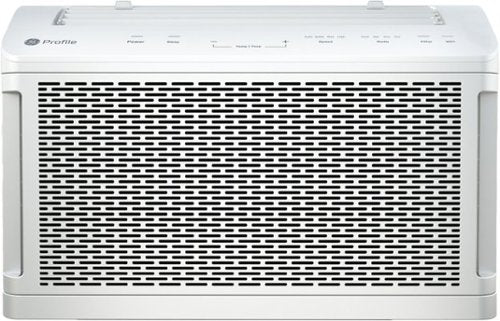 GE Profile - ClearView 350 Sq. Ft. 8,300 BTU Smart Ultra Quiet Window Air Conditioner - White