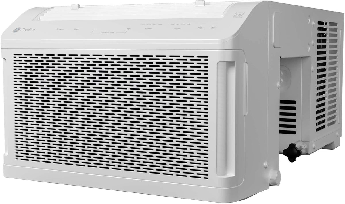 GE Profile - ClearView 350 Sq. Ft. 8,300 BTU Smart Ultra Quiet Window Air Conditioner - White
