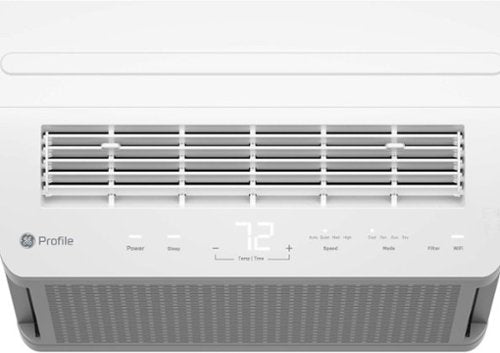GE Profile - ClearView 350 Sq. Ft. 8,300 BTU Smart Ultra Quiet Window Air Conditioner - White