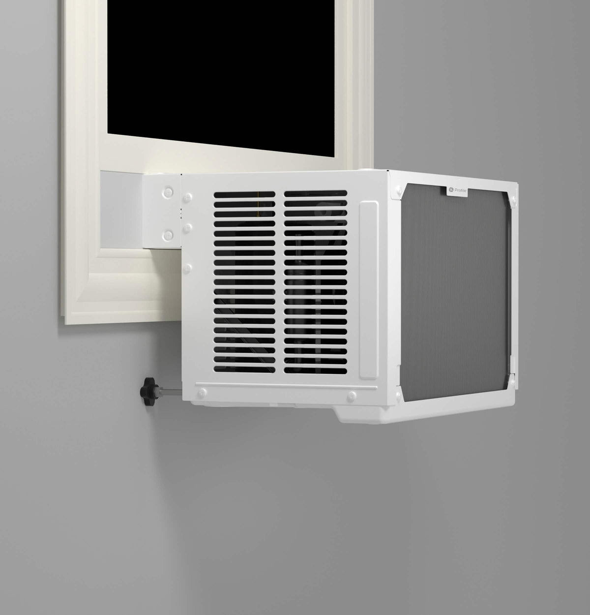 GE Profile - ClearView 350 Sq. Ft. 8,300 BTU Smart Ultra Quiet Window Air Conditioner - White