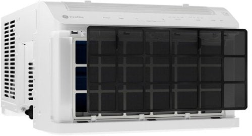 GE Profile - ClearView 350 Sq. Ft. 8,300 BTU Smart Ultra Quiet Window Air Conditioner - White