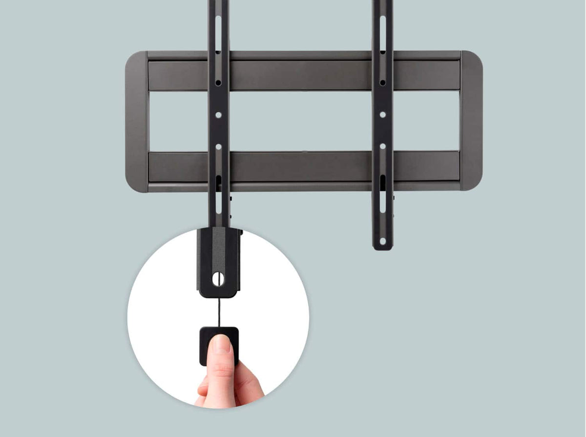 One for All - Ultra-Slim TV Wall Mount for most 42"-95" Flat Panel TVs - Fixed Position - Black