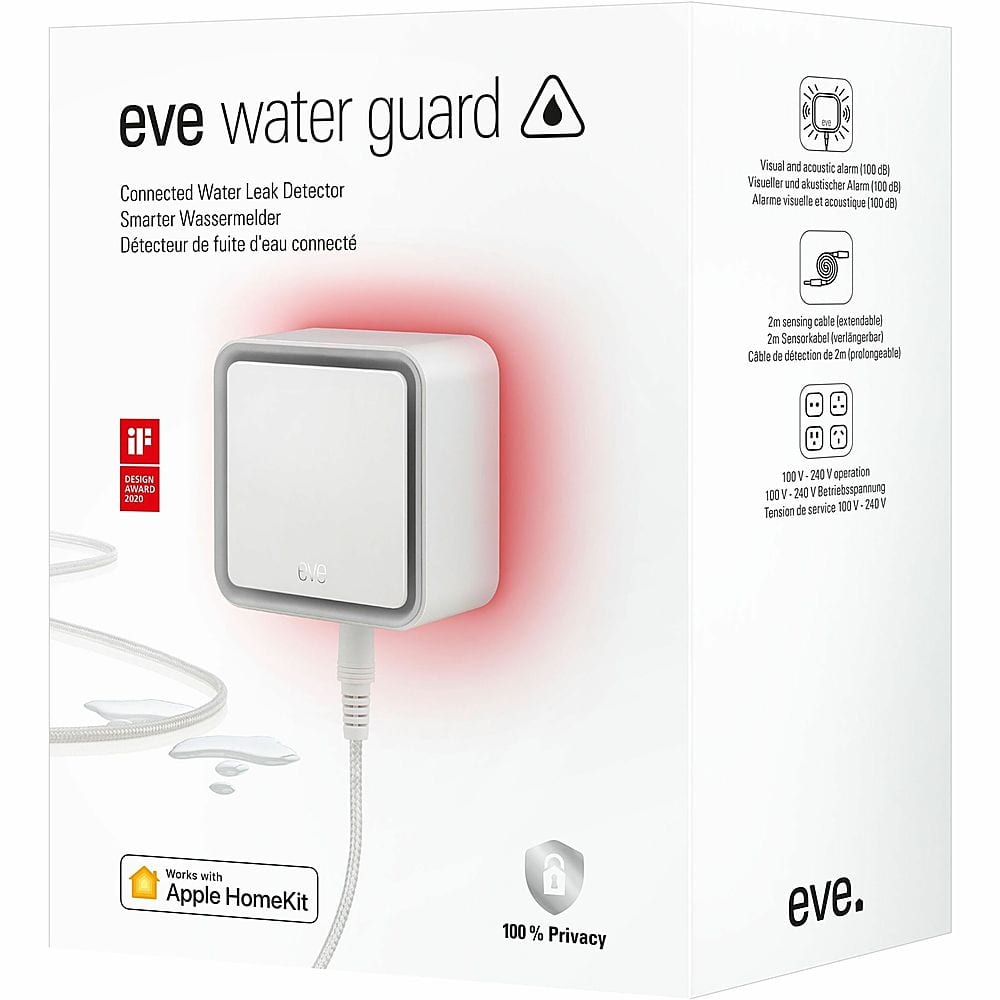 Eve - Water Guard - Connected Water Leak Detector - White