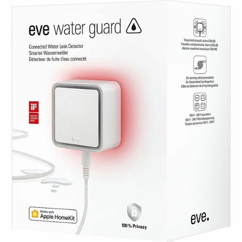 Eve - Water Guard - Connected Water Leak Detector - White