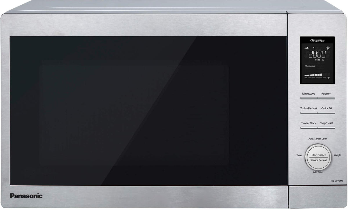 Panasonic - NN-SV79MS 1.4 Cu. Ft. Countertop Microwave Oven with Inverter Technology and Alexa compatibility - Stainless Steel