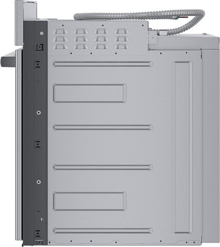 Bosch - 800 Series 30" 4.6 Cu. Ft. Built-In Single Electric Smart Wall Oven with True Convection - Stainless Steel