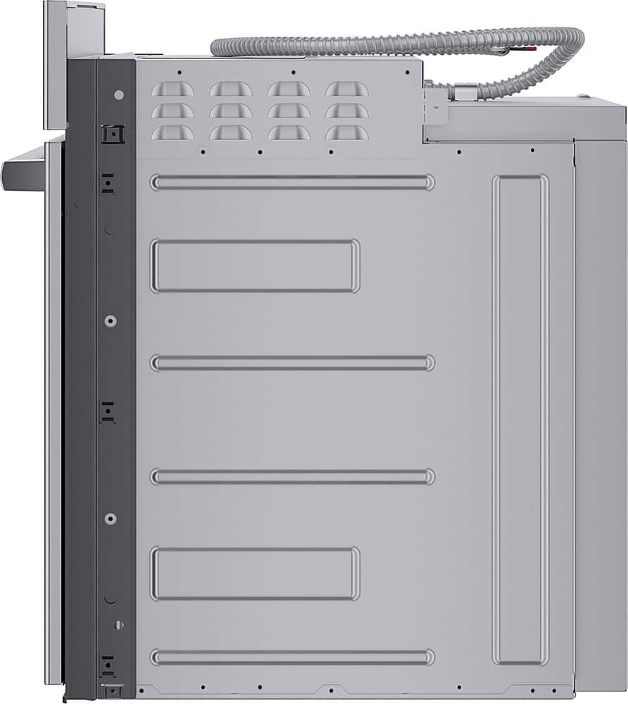 Bosch - 800 Series 30" 4.6 Cu. Ft. Built-In Single Electric Smart Wall Oven with True Convection - Stainless Steel