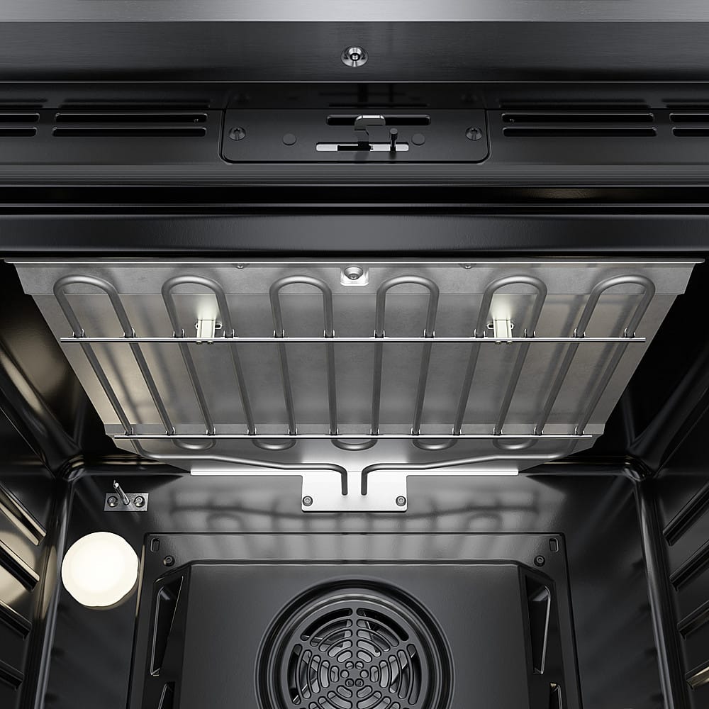 Bosch - 800 Series 30" 4.6 Cu. Ft. Built-In Single Electric Smart Wall Oven with True Convection - Stainless Steel