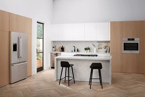 Bosch - 800 Series 30" 4.6 Cu. Ft. Built-In Single Electric Smart Wall Oven with True Convection - Stainless Steel
